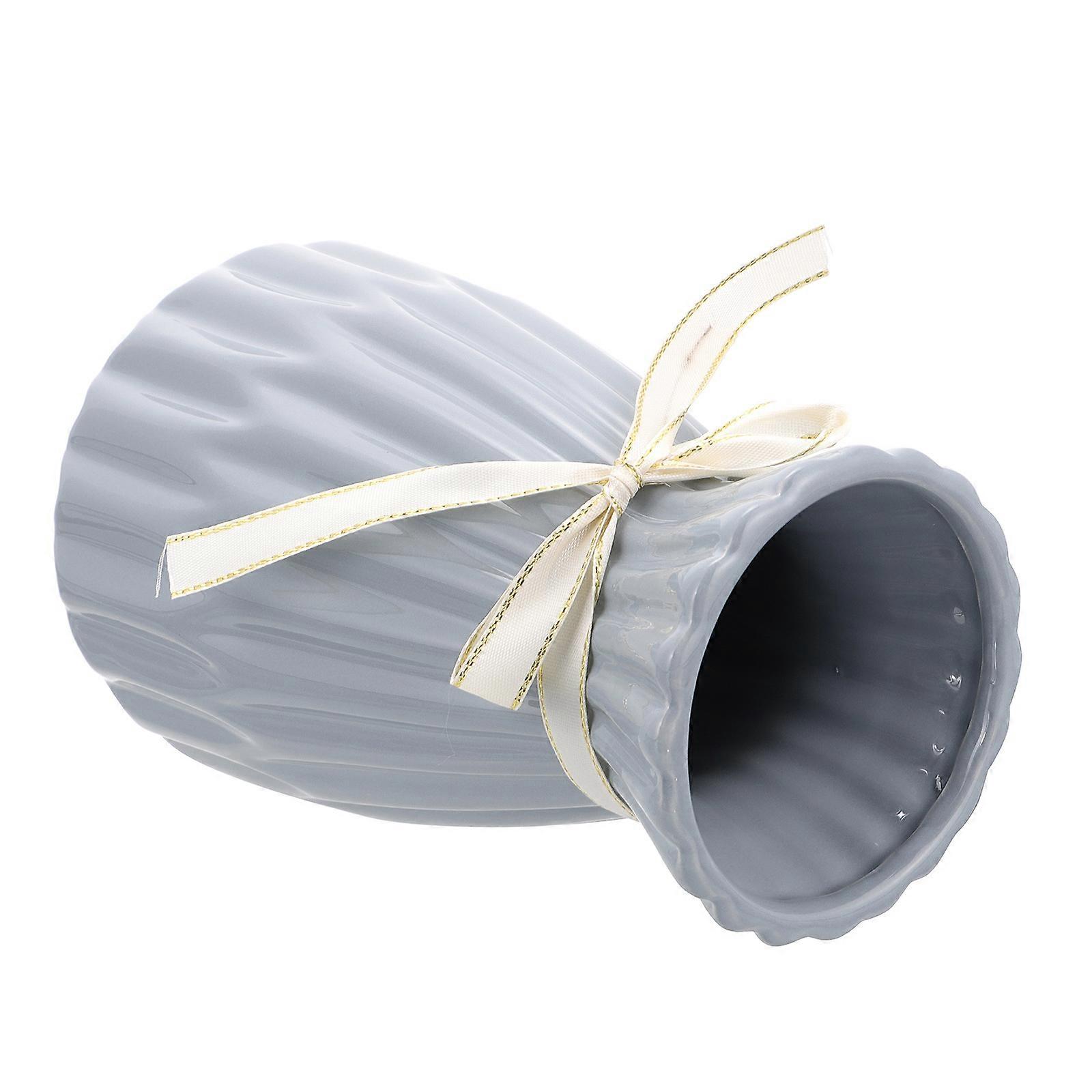 Vase en céramique bleue pour un pot de fleurs de bureau élégant avec une excellente texture 1pc