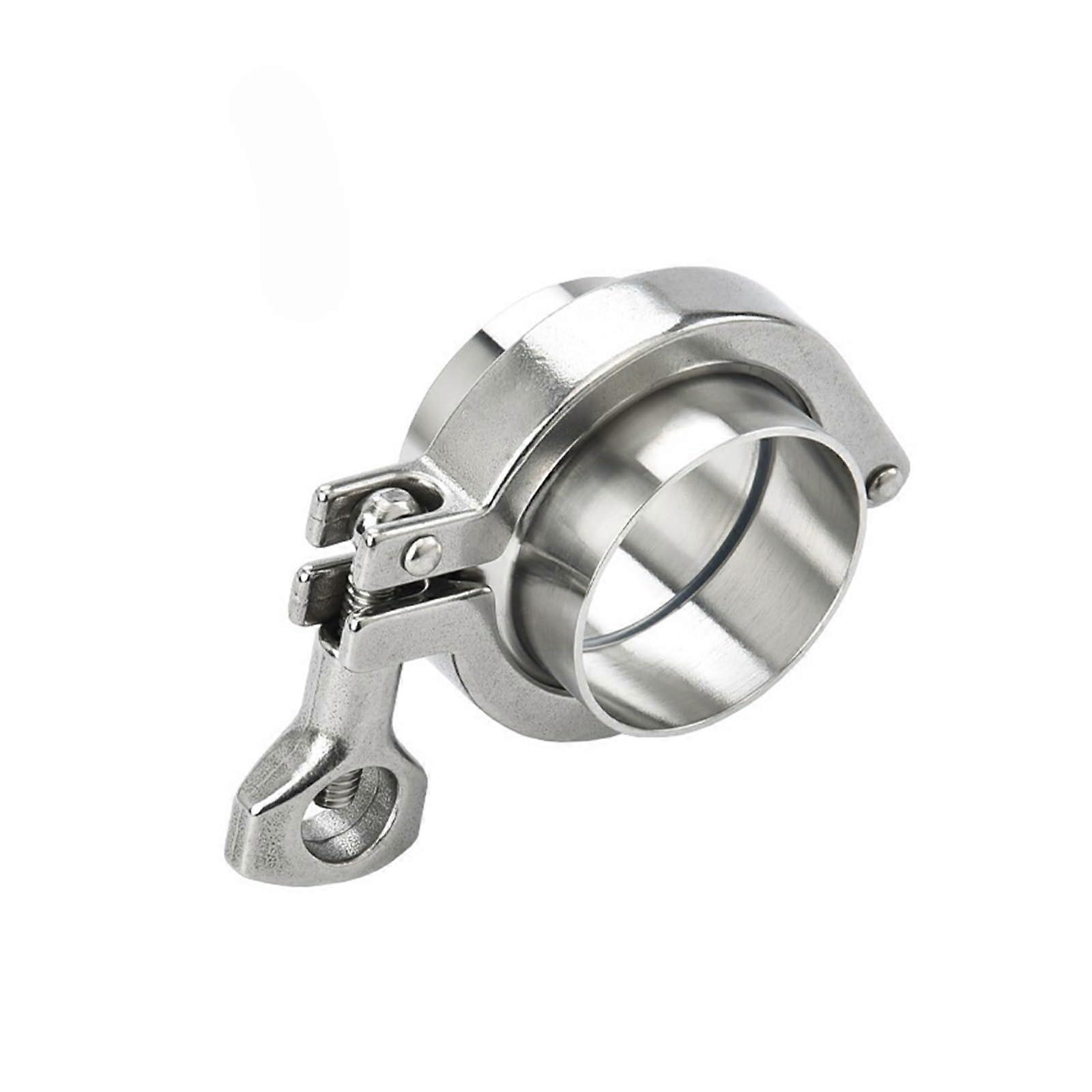 19mm63mm Sanitary Tri Clamp Weld Ferrule Union Set 304 Stainless Steel Pipe Fittings Chucks (19mm x Ferrule50.5)