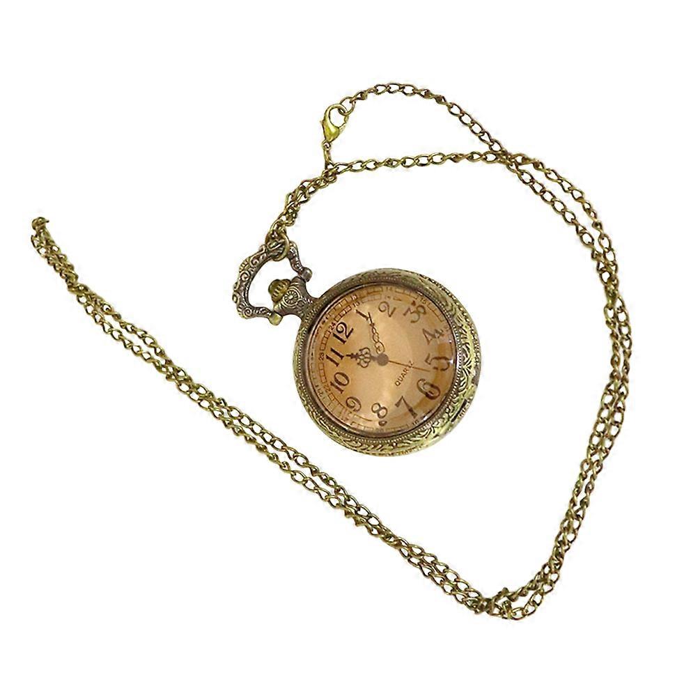 Retro Clamshell Pocket Watch For Daily Use Timekeeping 1Pc Big Numbers Unique Design
