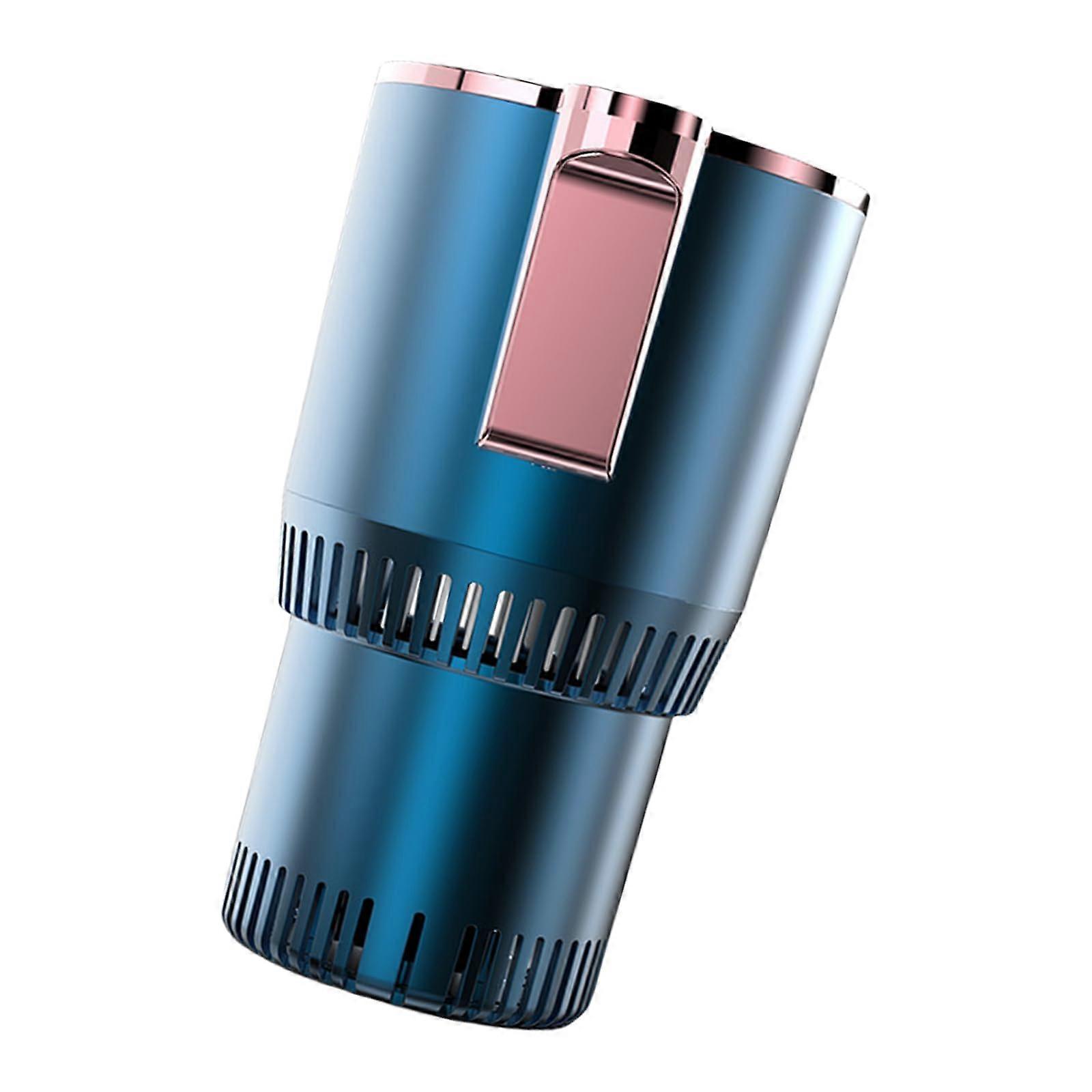 Intelligent auto cup holder with rapid heating and cooling, temperature control, easy to transport, electric beverage cup for Bever in royal blue.