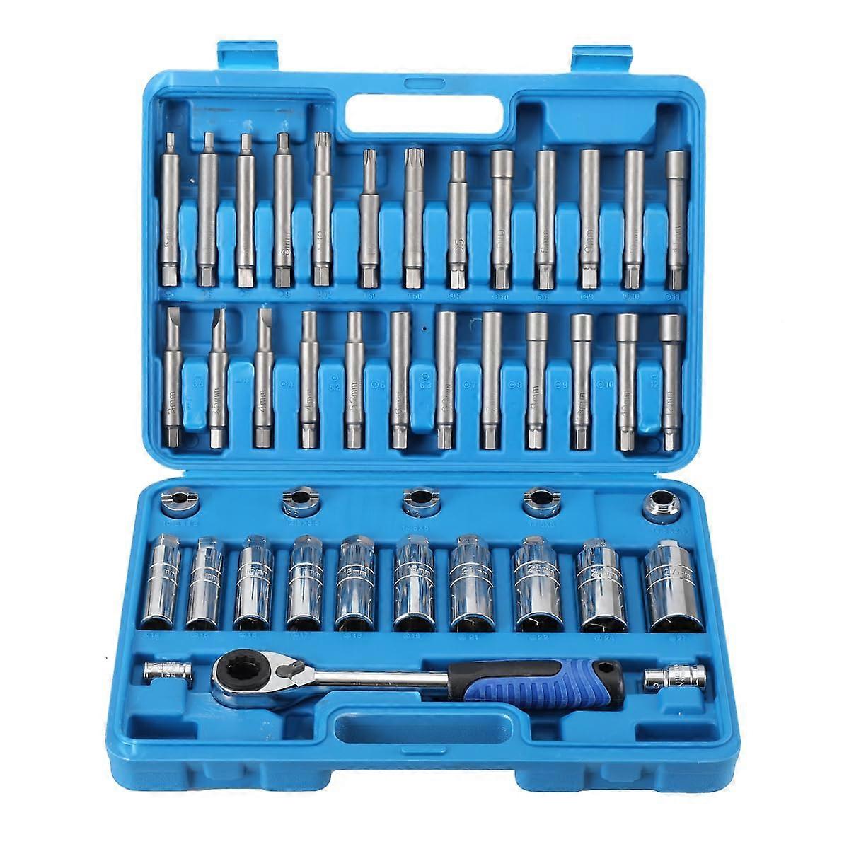 43-Piece Shock Absorber Tool Set for Car, Damper Key Suspension Strut Tool, Compatible with Various Vehicle Models