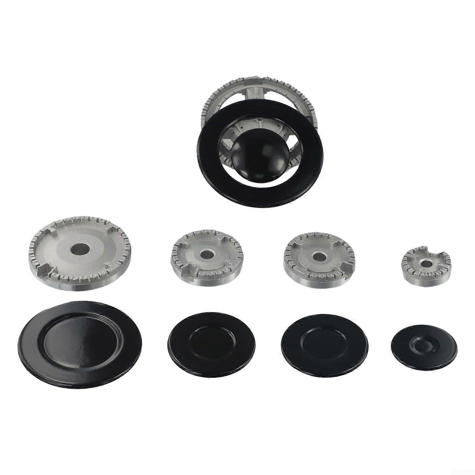 Metal Stove Cap for Sabaf Gas Ovens, Compatible with 6 Hoods and 5 Diffusers, Concave Design for Efficient Cooking