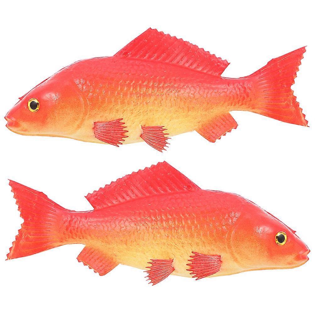 FRCOLOR 2pcs Realistic Artificial Fish Model Lifelike Simulated Animal Model