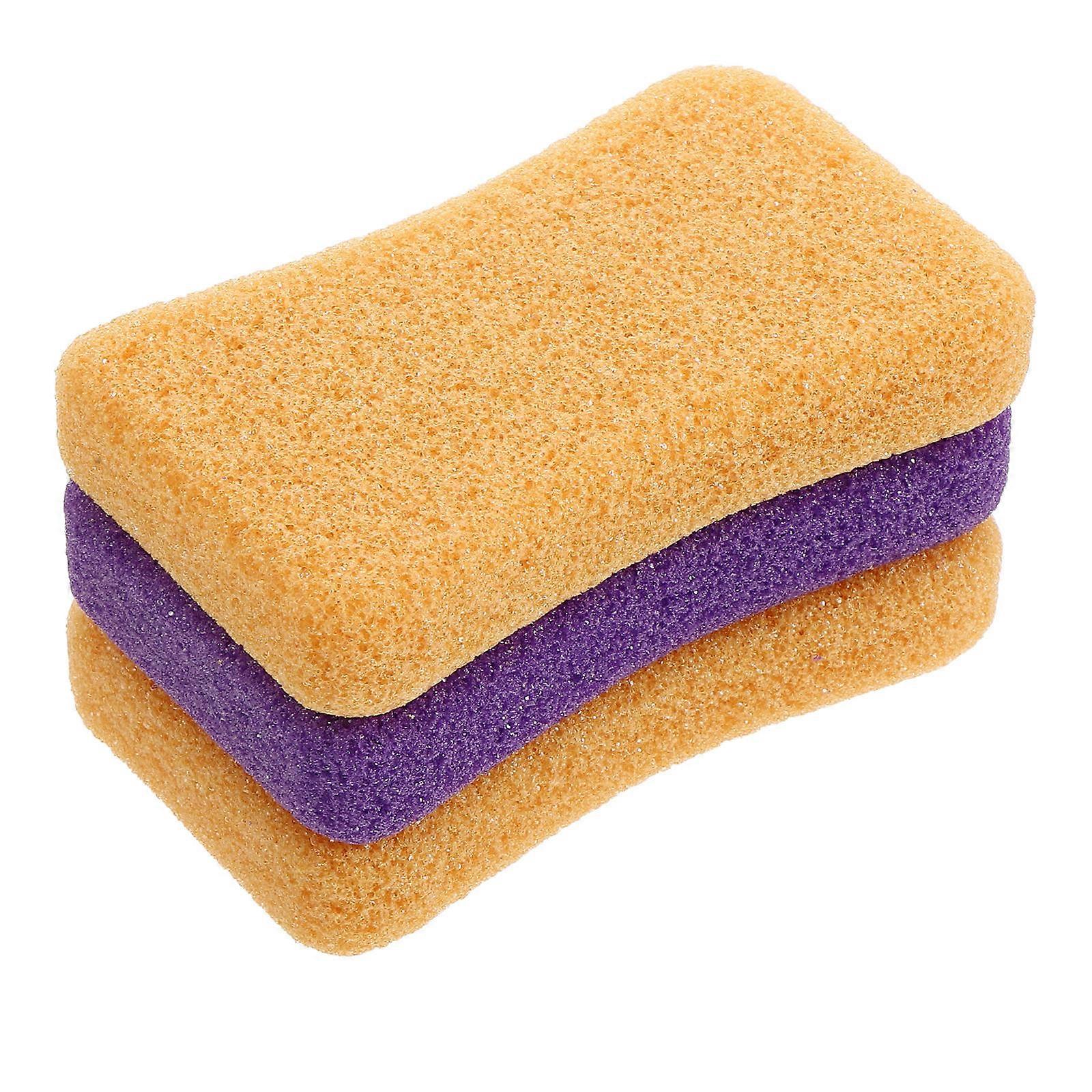 Pedicure Pumice Stone for Foot Care with Comfortable Grip and Smooth Edge 3 Pieces Assorted Color