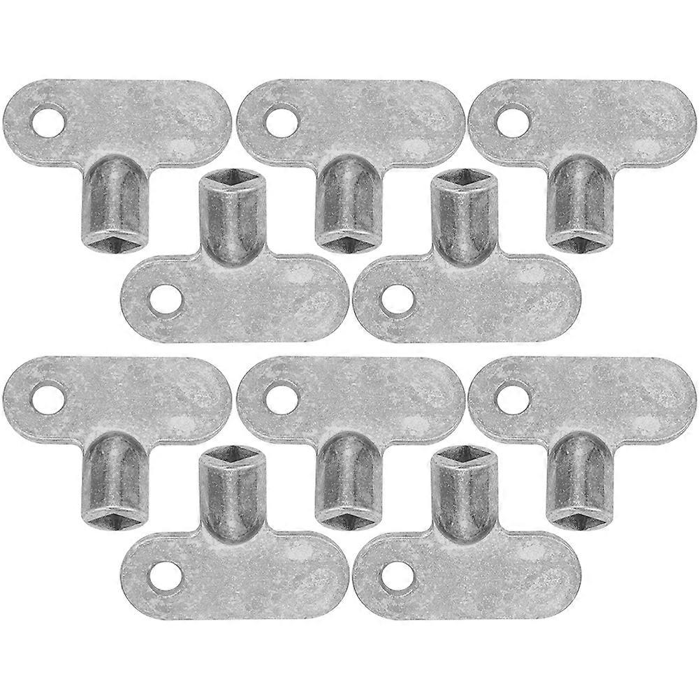 10pcs Radiator Utility Keys, Square Hole Type Air Bleed Valve Keys and Water Taps Plumbing Socket for Heating Systems