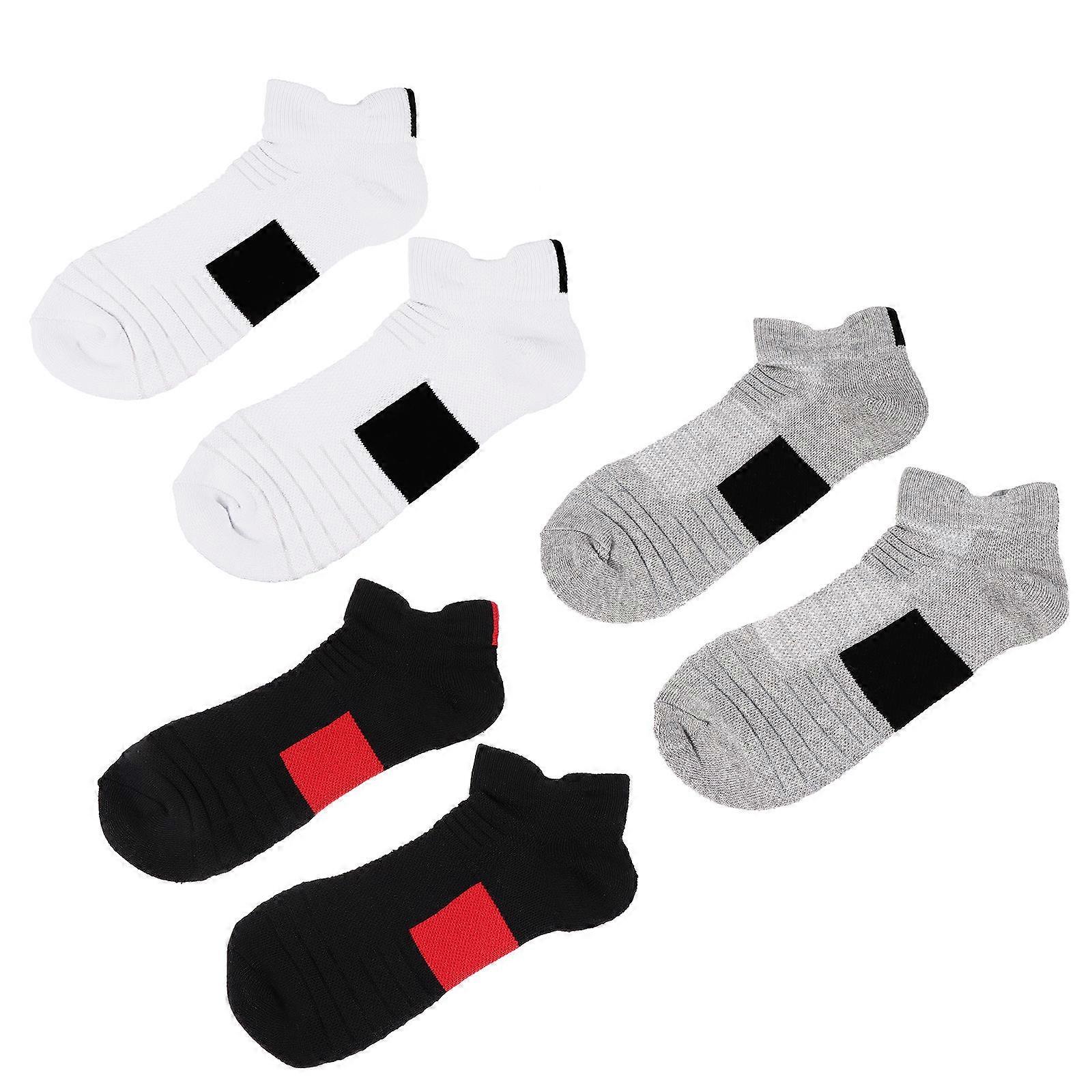 Low Cut Anti-Skid Cotton Socks For Men Suitable For Basketball And Daily Use With Odor Discharge Feature 3 Pairs