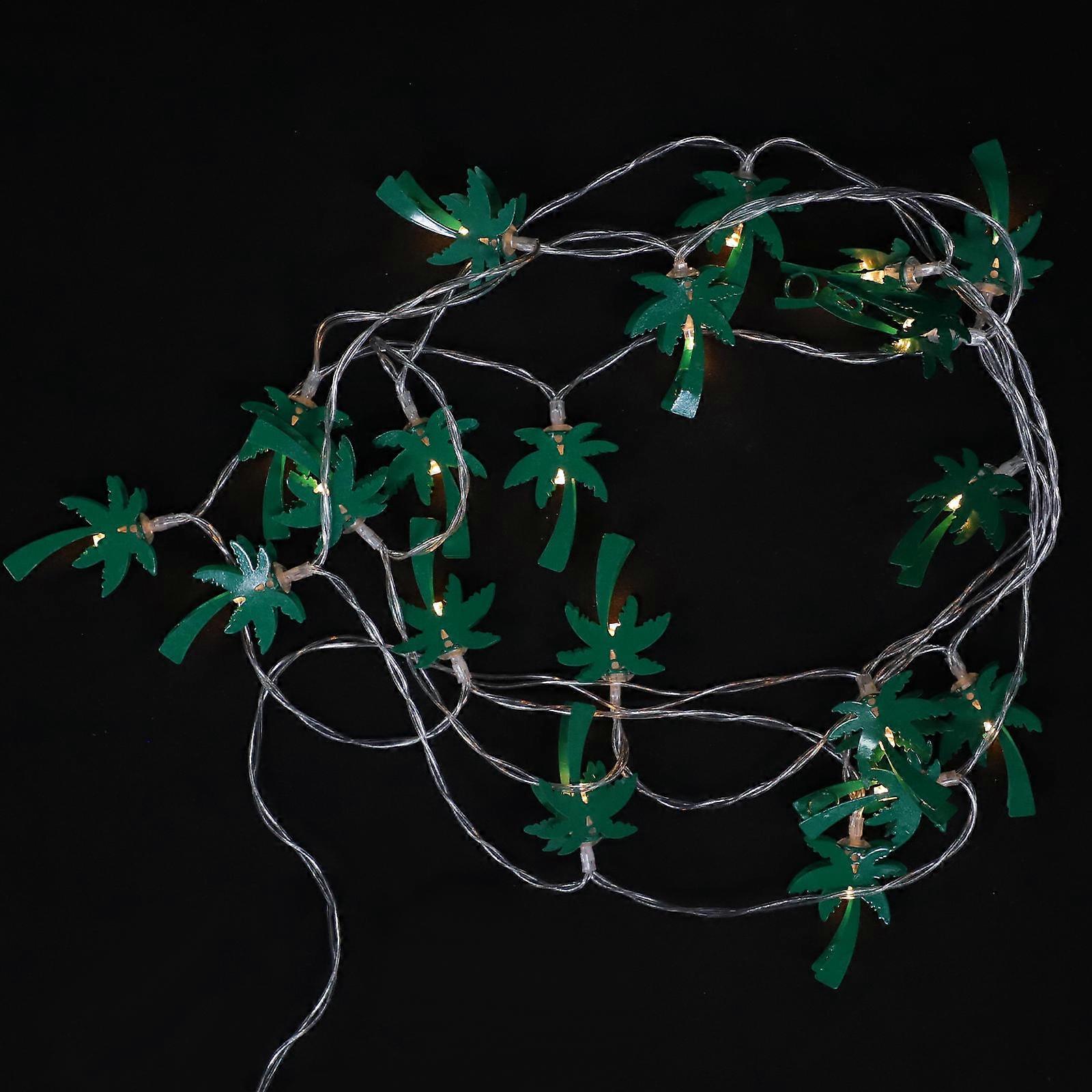 カーニバルナイトバーベキュー屋内装飾グリーンメタル1パック用LEDヤシの木装飾照明