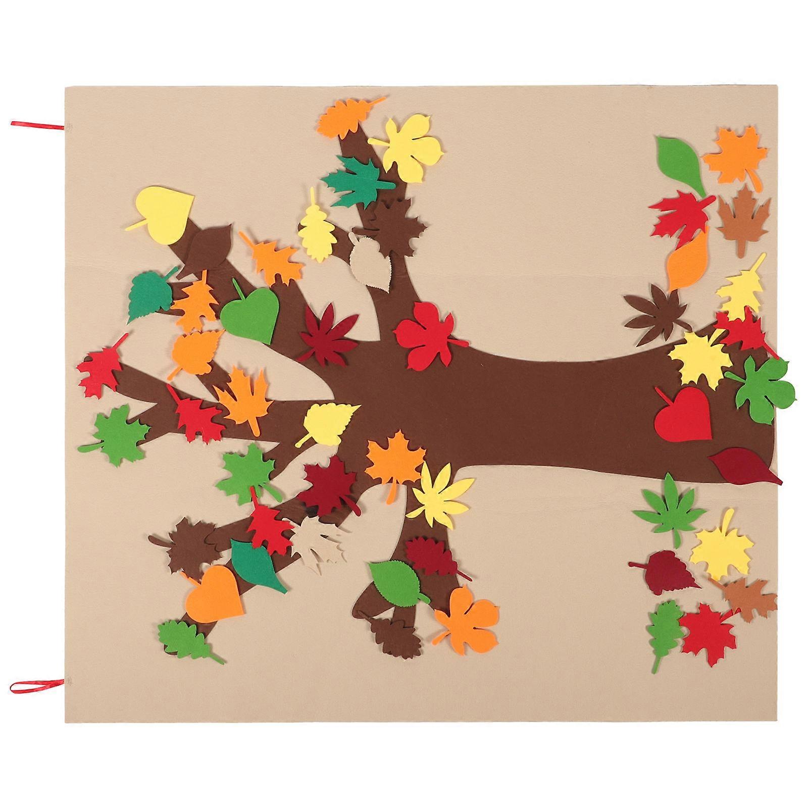 Autumn Crafts Maple Leaf Stickers Perfect For Children And Families In 100x90cm Size Self-Adhesive Decorative 1 Set