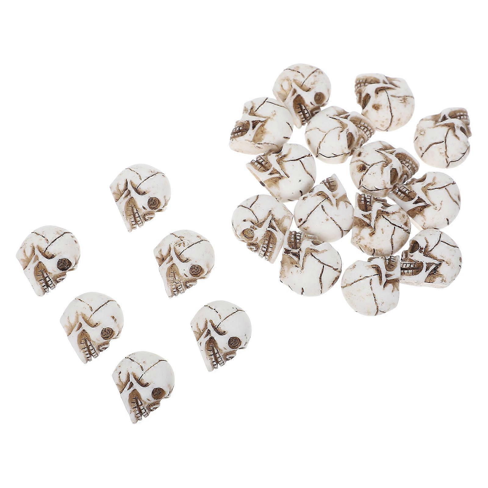 Here's a well structured product description for your **20pcs Mini Skull Figurines**:
π **20pcs Mini Skull Figurines β Halloween Resin Head