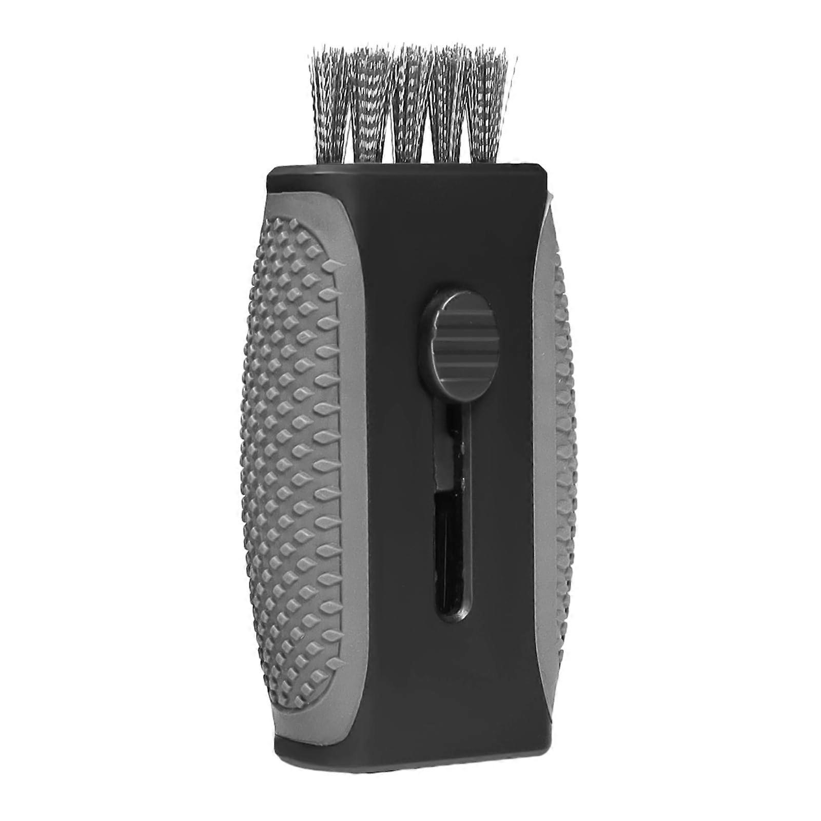 2 In 1 Retractable Double Side Cleaning Brush Golf Club Cleaner Grooves Tool For Putter And Wedges