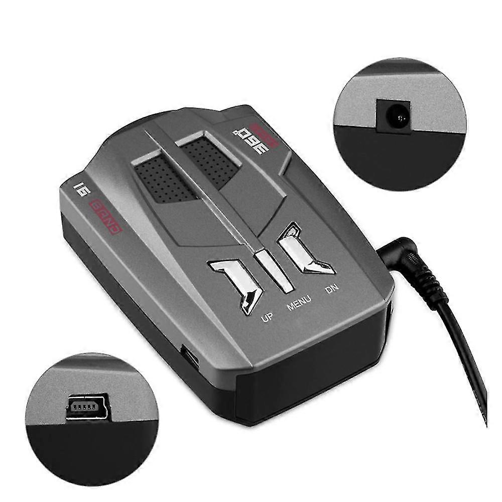  Hot V9 Automotive Radar Detector Radar Speed Detector Voice Alert Warning 16 Band Auto Led Display English / Russian Version SZRH A-V