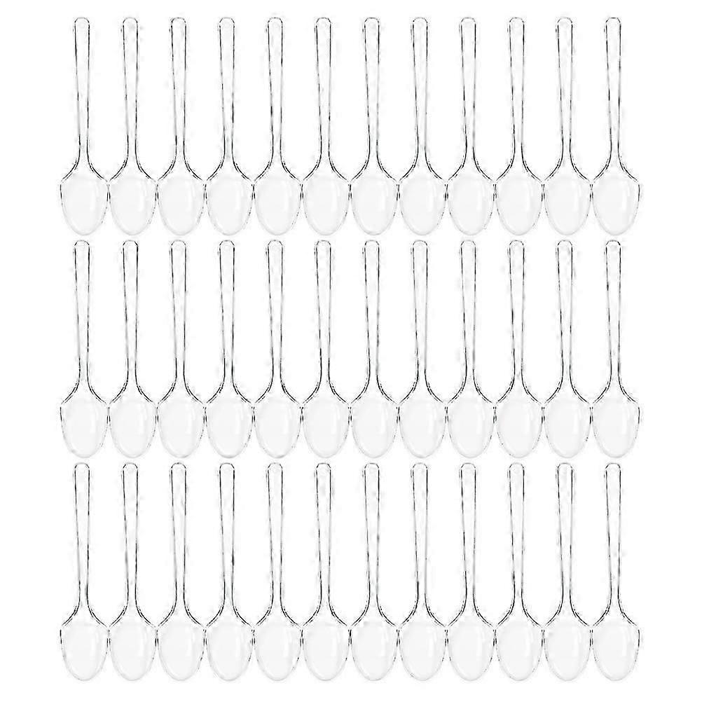 200 Pcs Espresso Spoon Ice Cream Spoons Tea Spoon Scoop Disposable Flatware Disposable Spoons