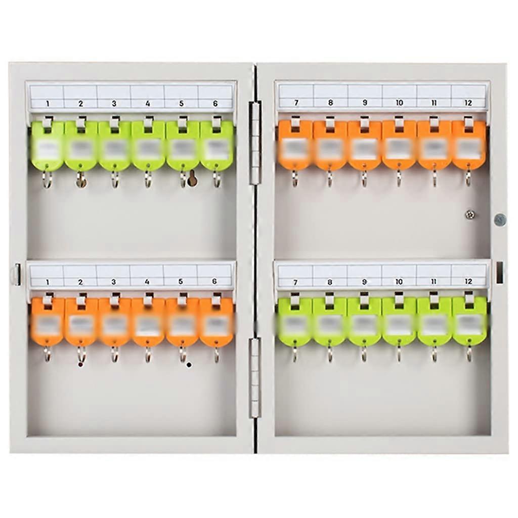 Key Cabinet – Wall Mounted Combination Key Box, Durable Cold Rolled Sheet Metal, 4 Capacity Options, Key Lock Type