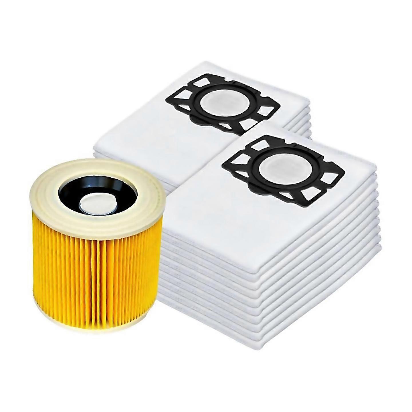 Pour sacs d’aspirateur filtre adapté pour karcher kfi 357 kfi357 ka 40 sac pour karcher