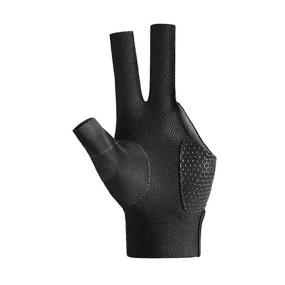 Billiard Glove 3 Fingers Pool Table Training Glove Breathable Slip-proof