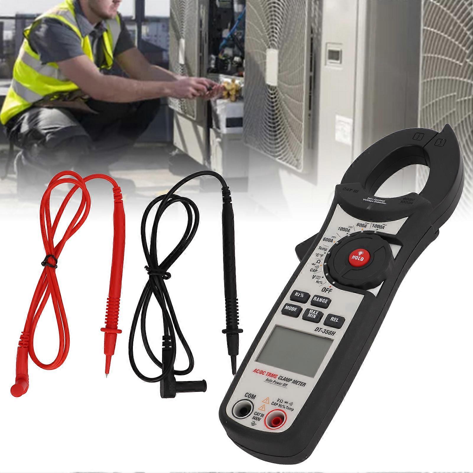DT‑356H High Accuracy Clamp Meter Digital Multifunctional AC DC Voltage Meter for Outdoor