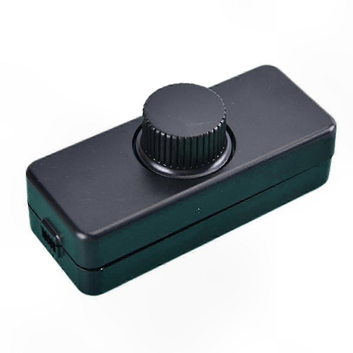 1PCS LED Dimmer Switch, 220V Adjustable Lighting Controller with Button, Black