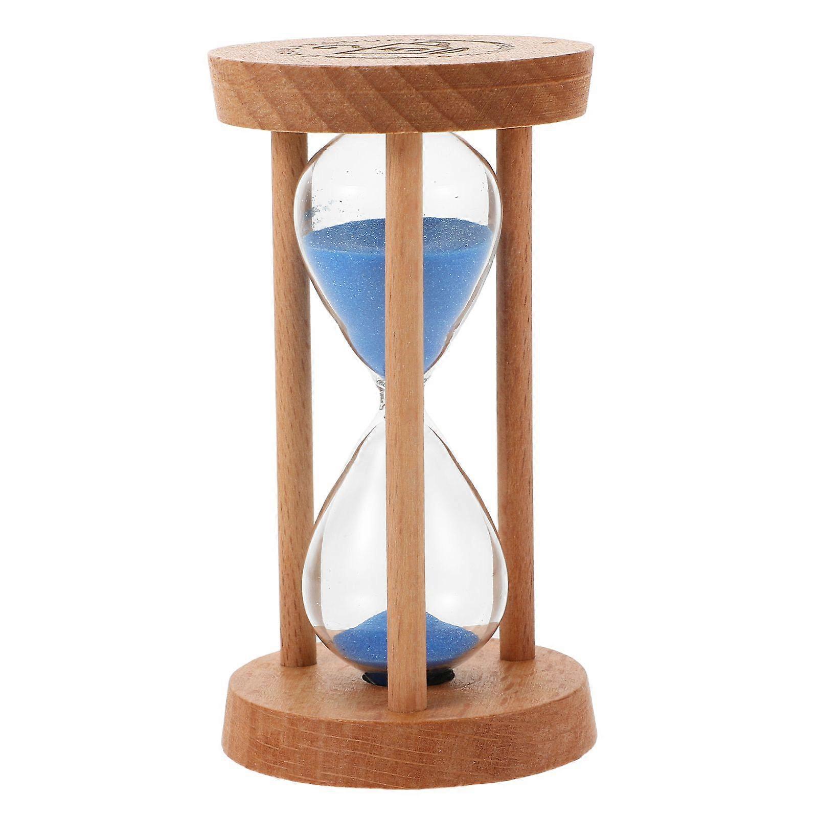 Mini Sand Timer Wood Sandglass Sand Clock Timer Glass Sand Watch Wood Hourglass Tool For Home And Restaurant 5 Minutes Sand Timer