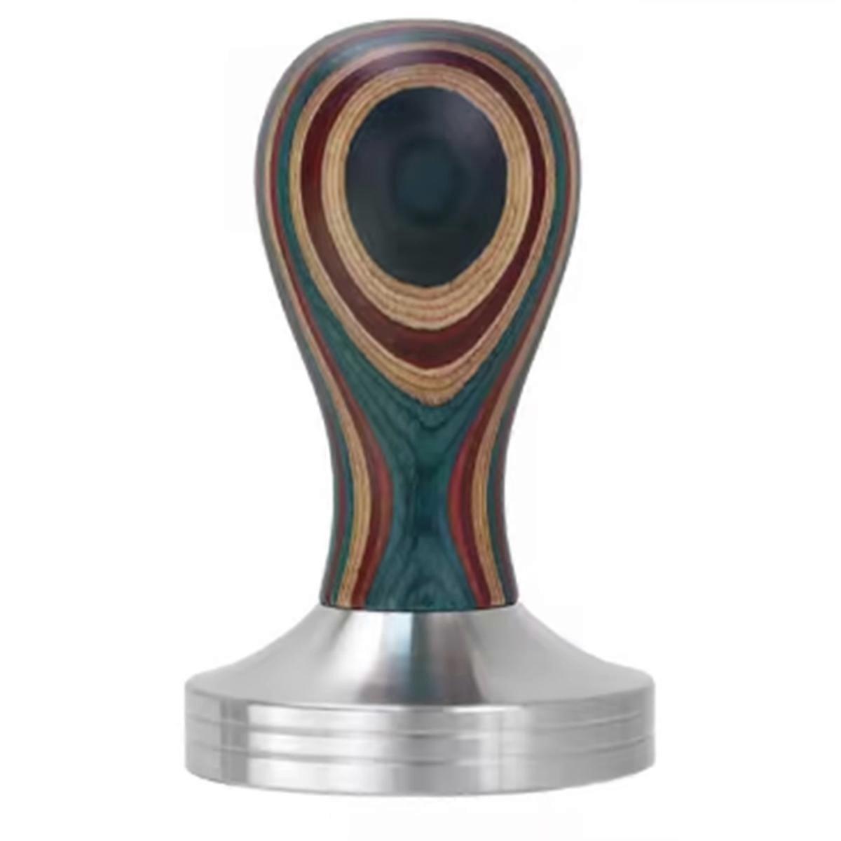 Tamper for Coffee 58mm Stainless Steel Colorful Wood Tools
