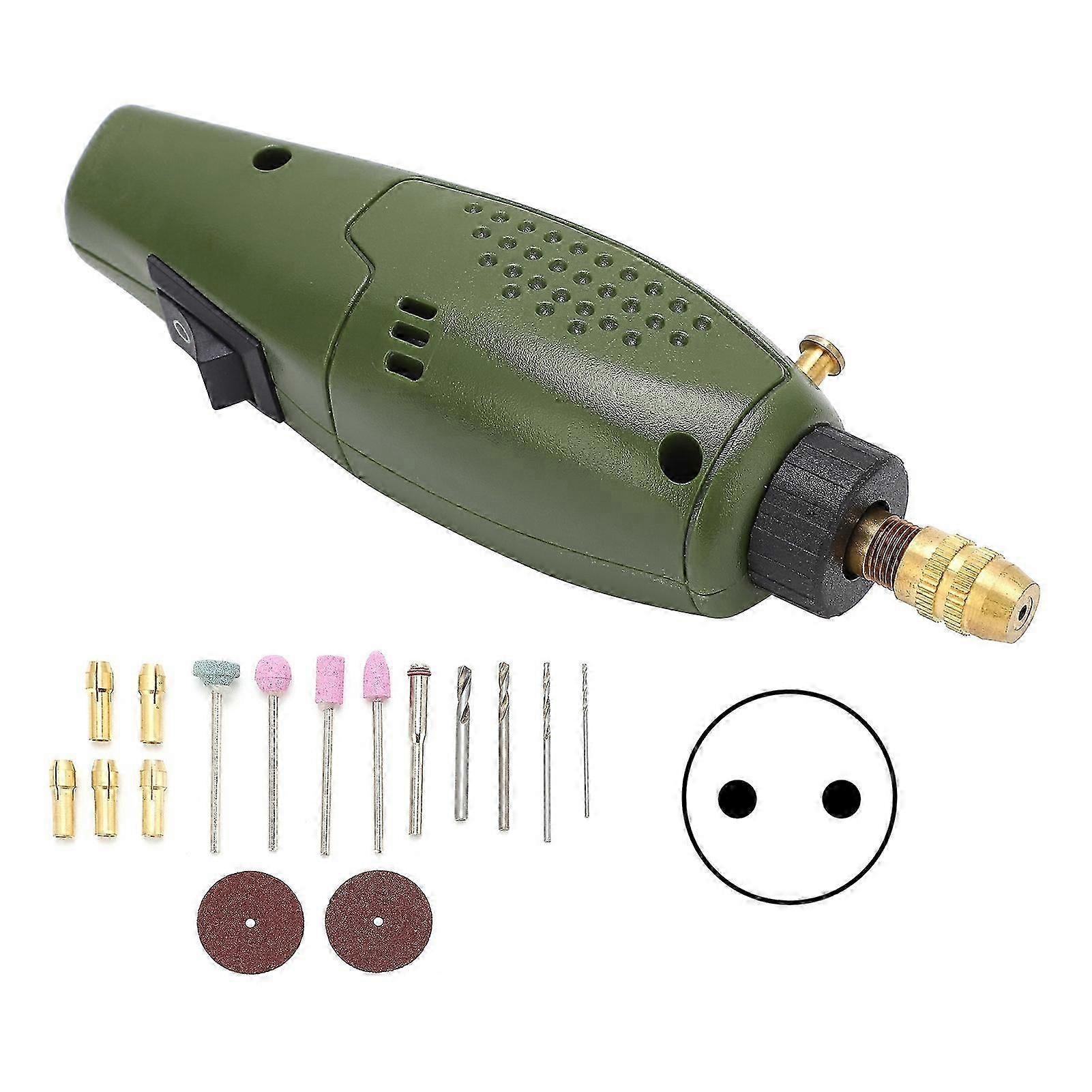 Mini Electric Grinding LowVoltage Design Portable Multifunctional Mini Grinder Tool for Punching Painting Polishing(EU 100240V )