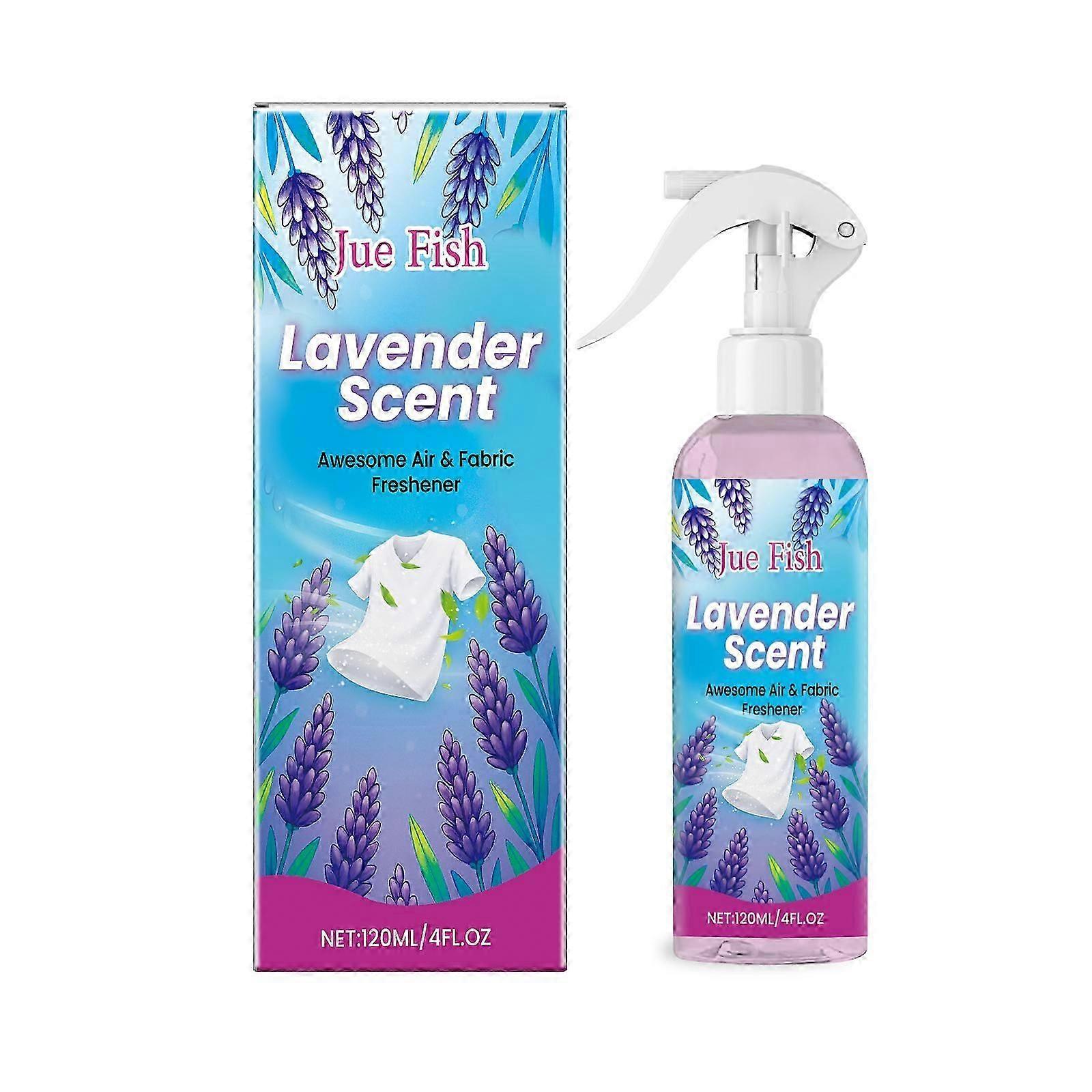 Jue Fish Fabric Freshener is a mild formula that does not harm fibers and leaves a long-lasting fragrance on clothing fabrics