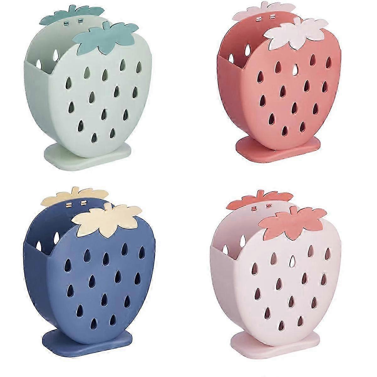 Chopstick Cage, Kitchen, Standing Multifunctional Chopstick Cage, Double-Layer Drain Chopstick Boxplastic Chopstick Tube