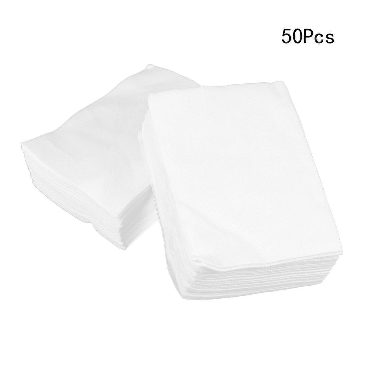 White Disposable Wipe Paper for Beauty with Good Water Ibibition Made from Non Woven Fabric 50pcs