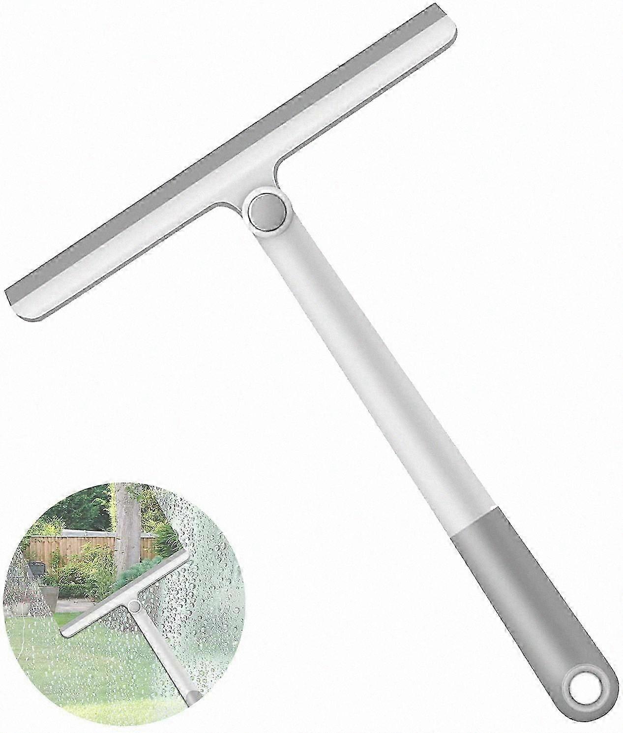 Multipurpose Silicone Squeegee with 360 Rotating Handle for Shower, Mirror, and Bathroom Use