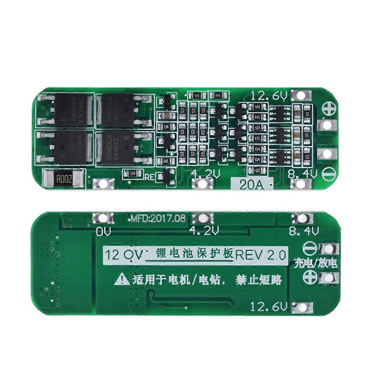 40Pcs 3S 20A 18650 Li-Ion Lithium Battery Charger Module Protection Board PCB 11.1V 12V 12.6V Module