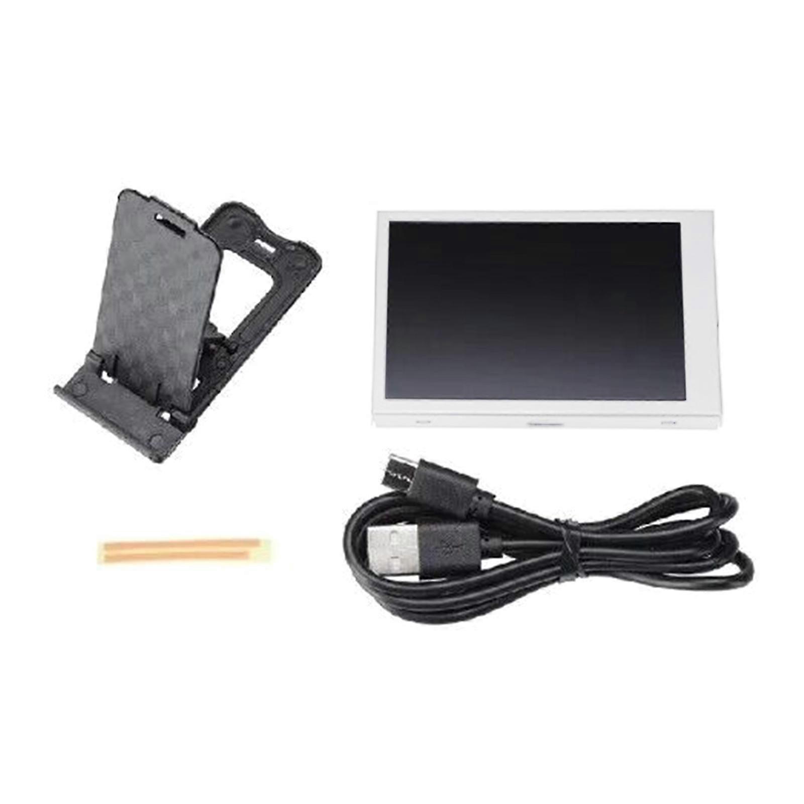 Metal USB C Secondary Screen 3.5Inch Clear and Dynamic Visuals Seamlessly Connection for Double Monitor Solution White