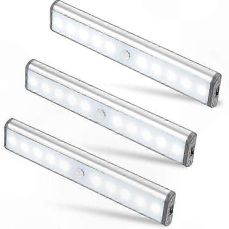 Wireless LED Closet Light with Motion Sensor, USB Rechargeable, Magnetic, 2 Lighting Modes, Portable Emergency Hand Lamp