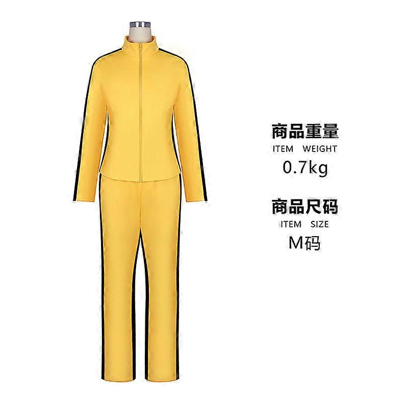 Kill Bill Cosplay Halloween Mariée Jaune Combinaison Mode Anime
