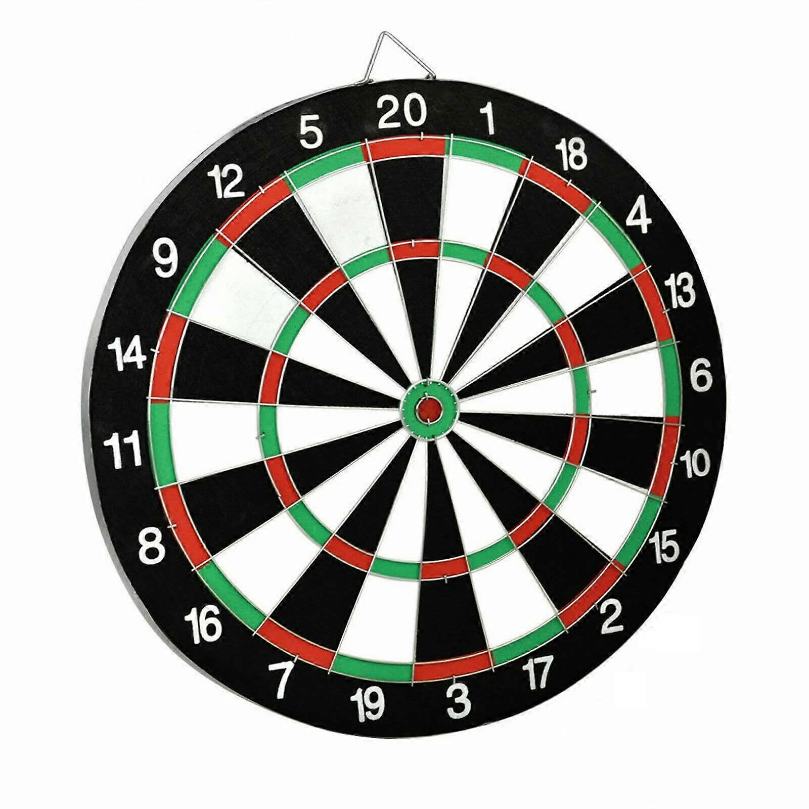 17-Inch Double-Sided Dart Board Game for Kids and Adults, Indoor/Outdoor Use, Professional-Grade and Safe Materials