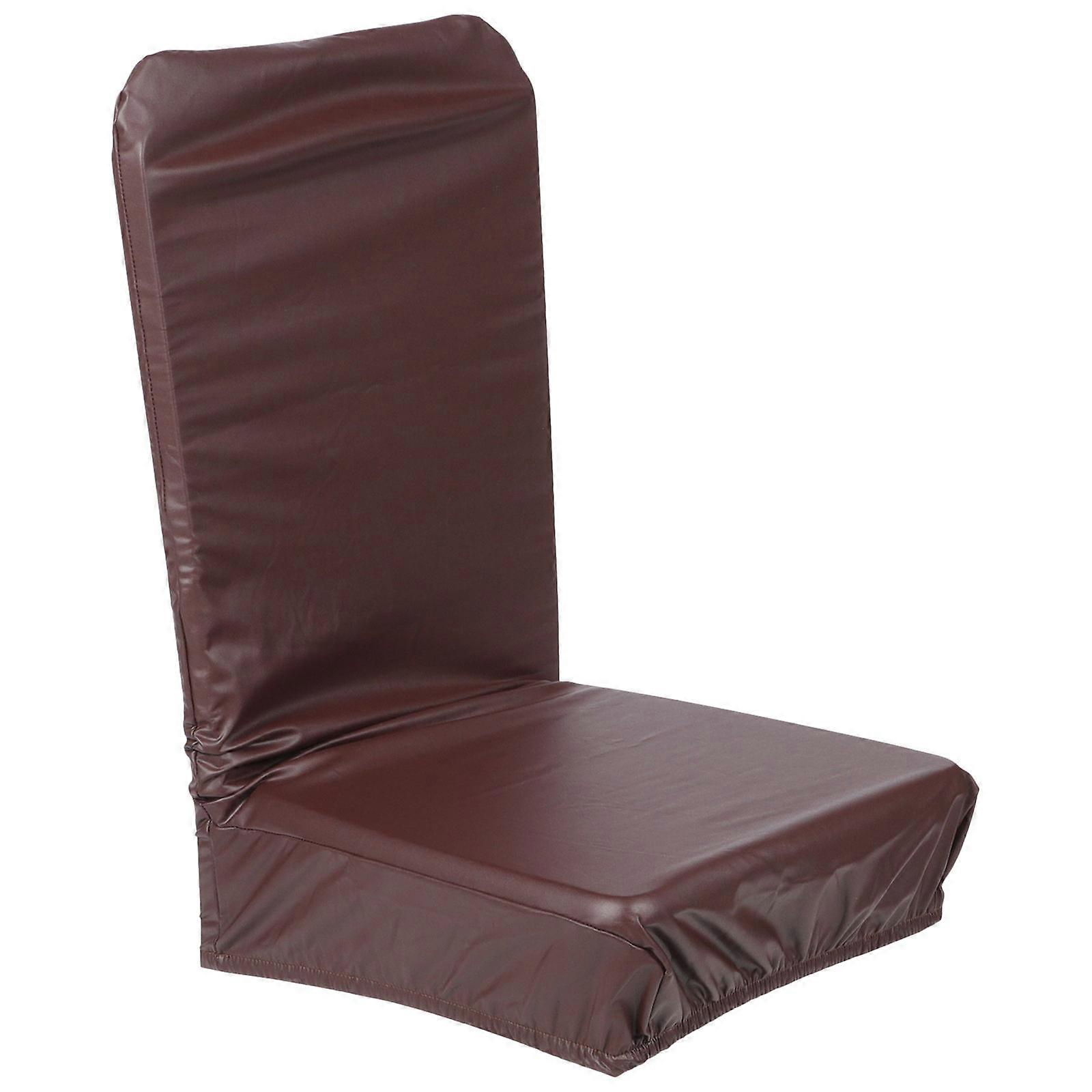 Dining Chair Cover PU Slipcover for Restaurant Chair Protector 2pcs