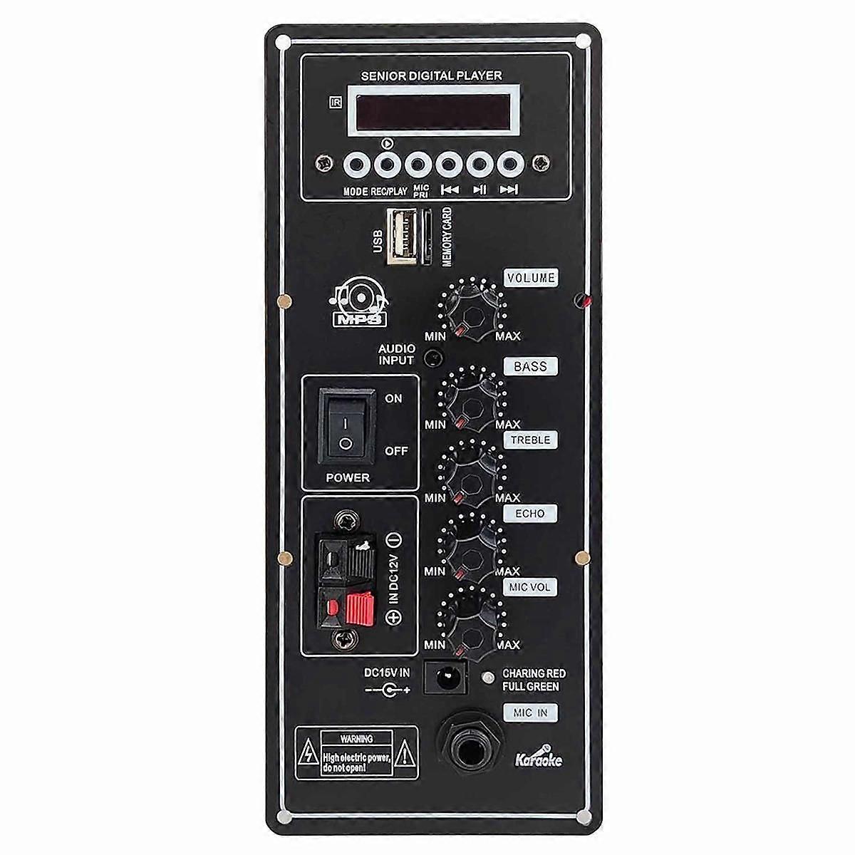 12V Verstärkerplatine Square Dance Lautsprecher Verstärker Unterstützung Bluetooth AUX TF-Karte U-Disk Aufnahme 6