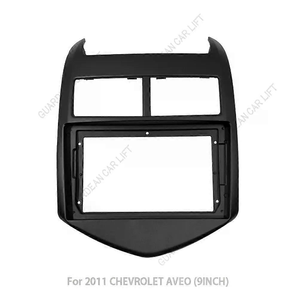 For 2011 CHEVROLET AVEO (9INCH)Car Radio Fascias Android GPS MP5 Stereo Player 2 Din Head Unit Panel Dash Frame Installation Tri