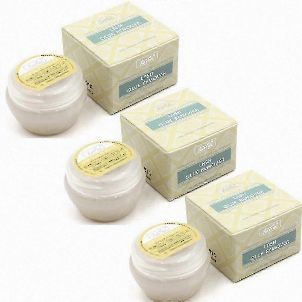 3-Pack Gel Remover for Semi-Permanent Lash Extensions, 5g Each Container