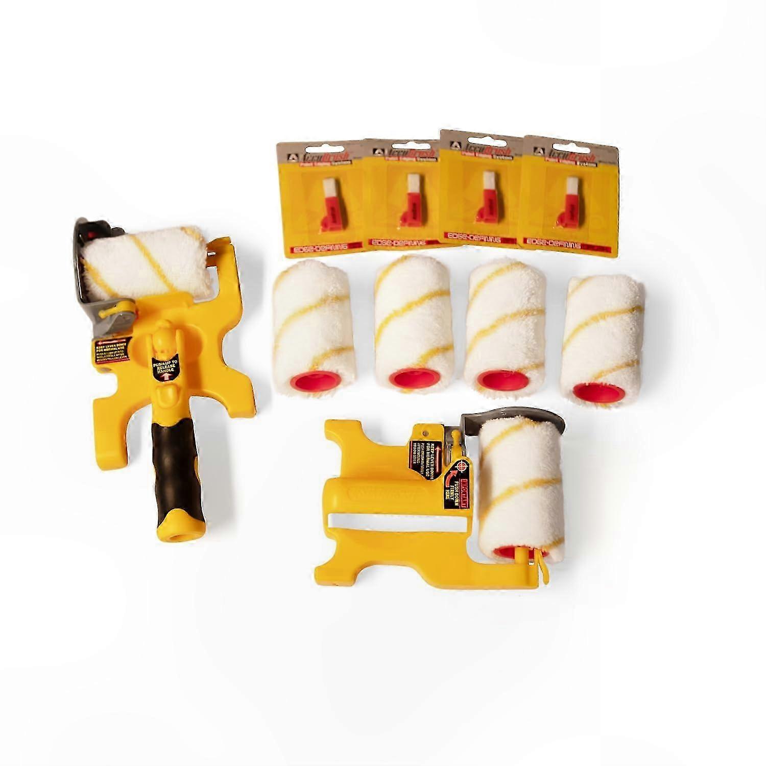 Ceiling Paint Edger Kit with 10 Pieces and Refills for Smooth Edges