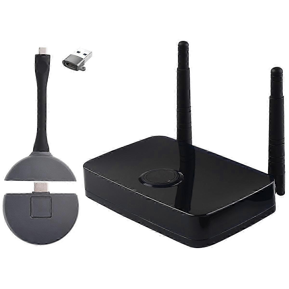 Wireless 3in1 Video Transmitter Receiver 5G/2.4G with 1080P Screen Projector Function Support for Various Devices