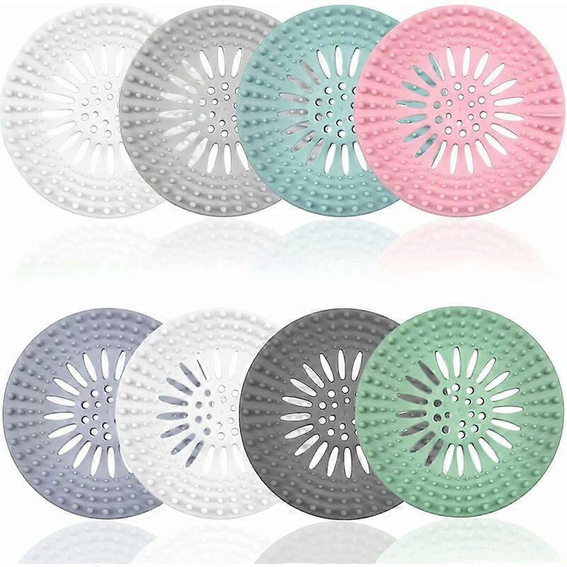 8 Pieces Silicone Hair Filter, Universal Drain Protector Device, Can Be Used in