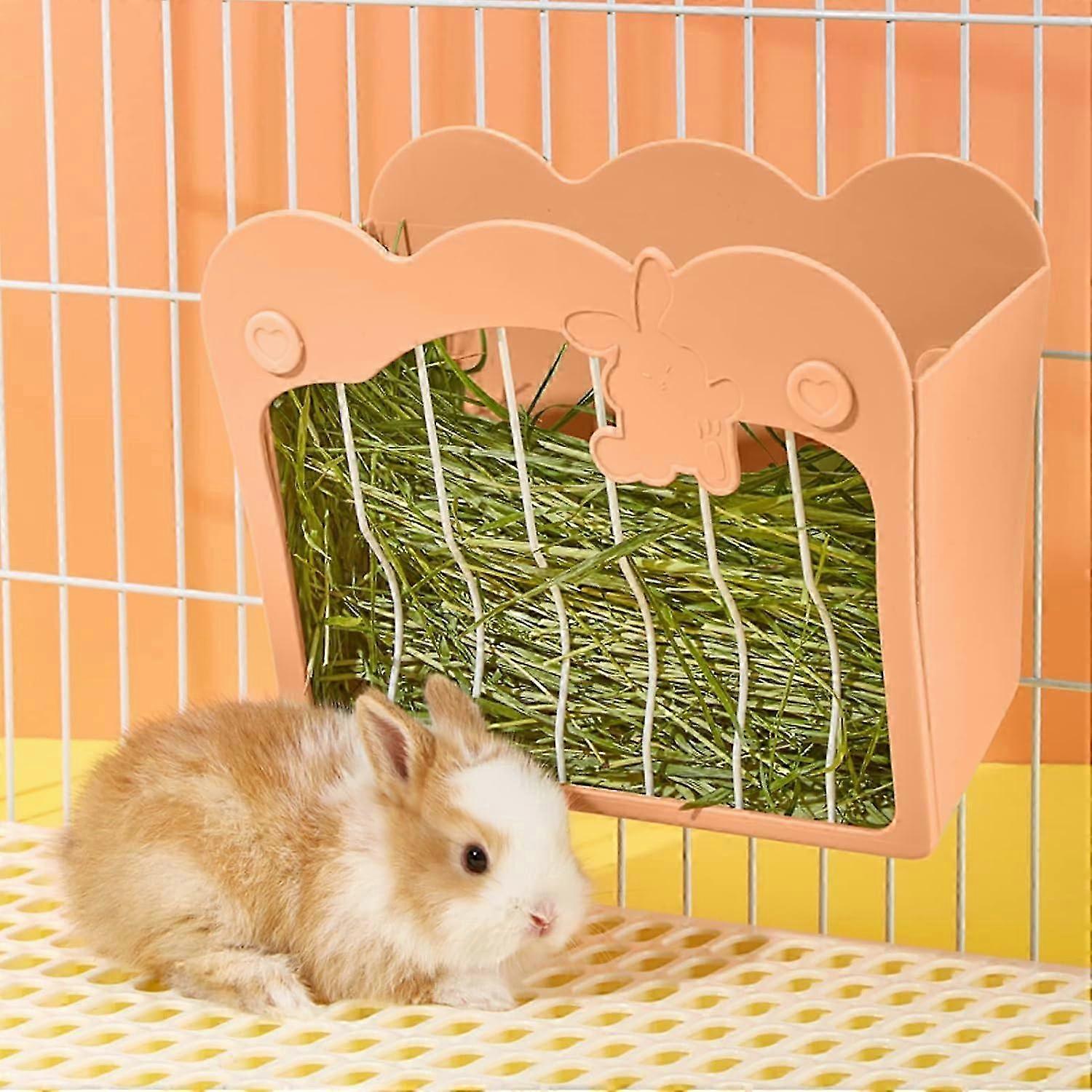 Rabbit Hay Feeder, Hanging Feeding Hay Rack for Small Animals Rabbit, Dwarf Rabbit, Guinea Pig