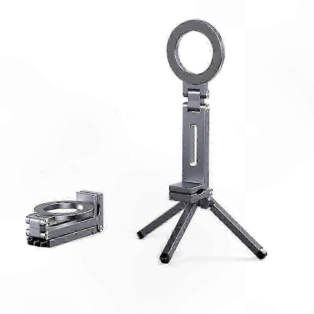 Adjustable Magnetic Phone Tripod Stand, Aluminum Portable Tripod for Smartphone Devices