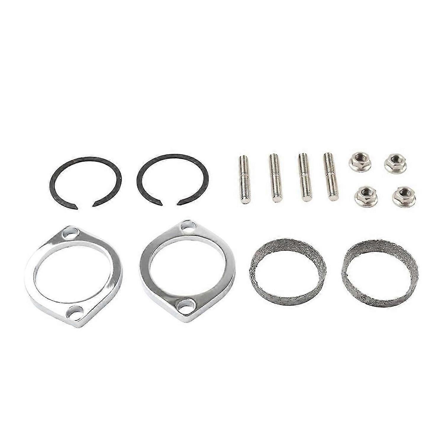 Exhaust Flange Install Kit Flanges Gaskets Nuts Washers for