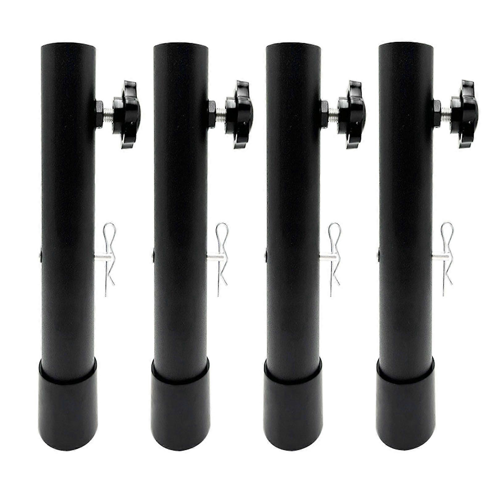 4Pcs Folding Table Risers Extenders Stainless Steel Counter Height Leg Extensions Type A 17.3in(44cm)