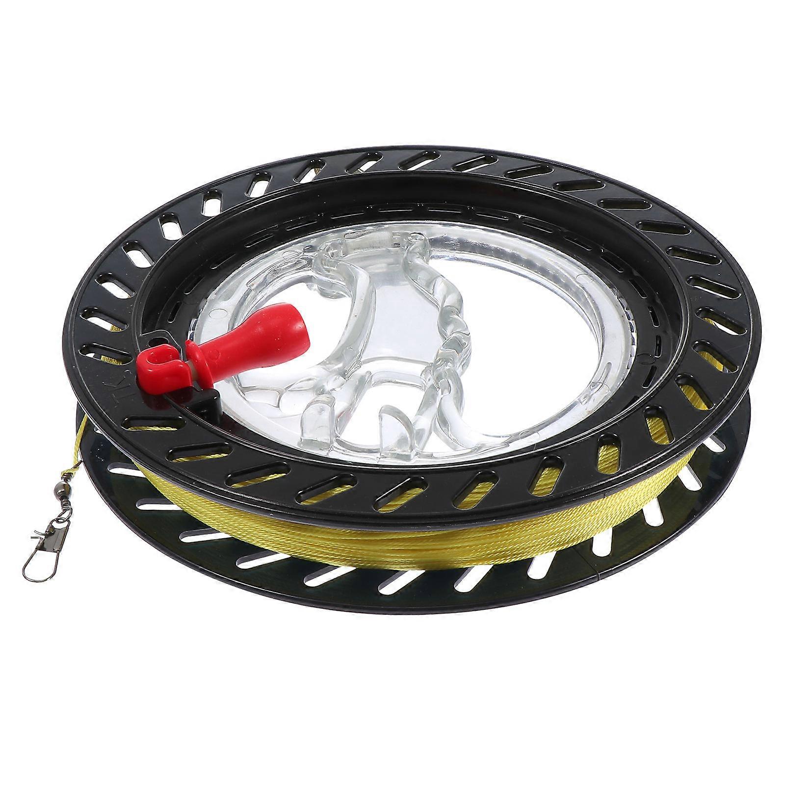 Kite Reel Winder Hand Hold Kite Wheel for Flying Kites 1Pcs Black