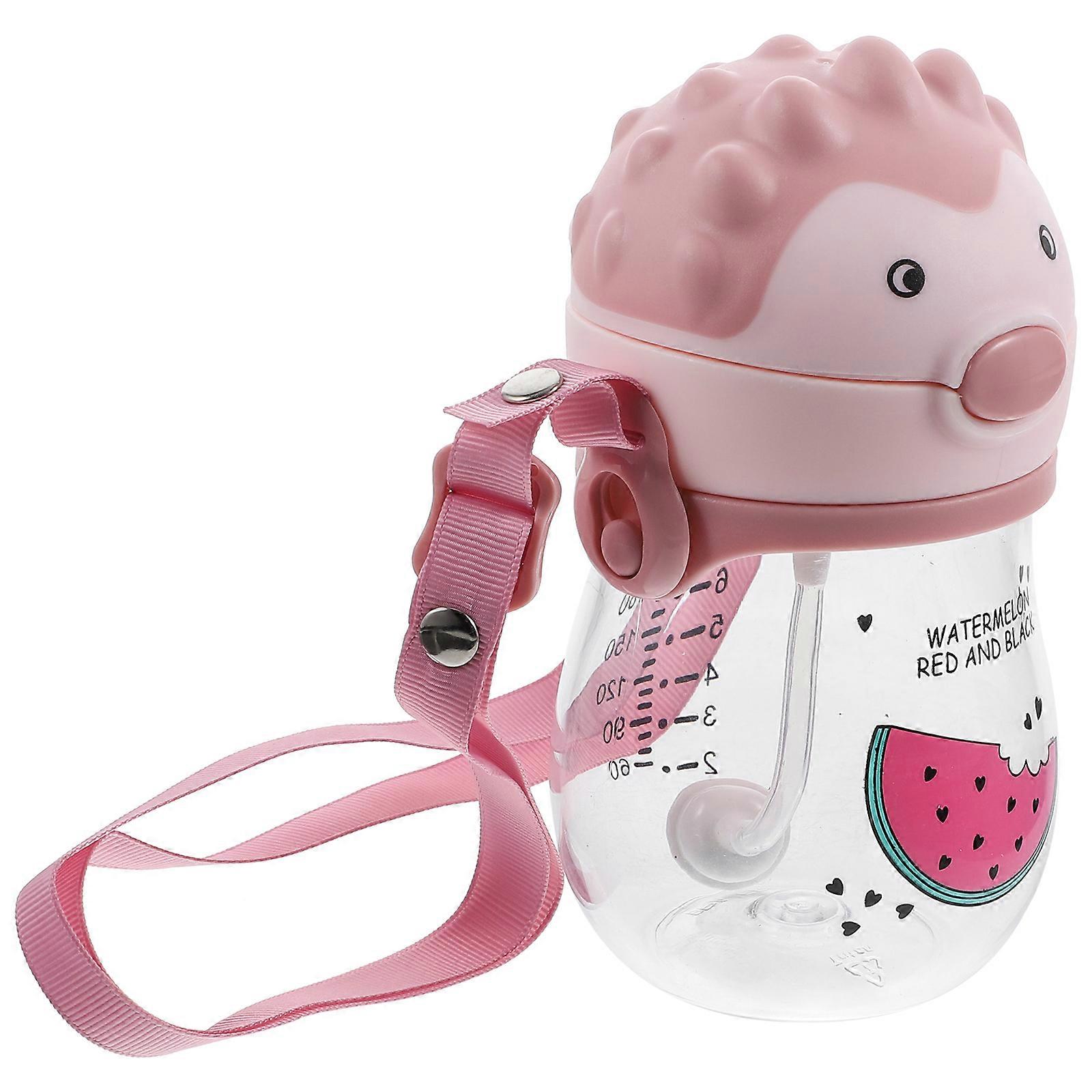 Straw Cup Toddler 1Pc Baby Drinking Cup With Lanyard Suitable For School And Home Use In A Charming Pink Color