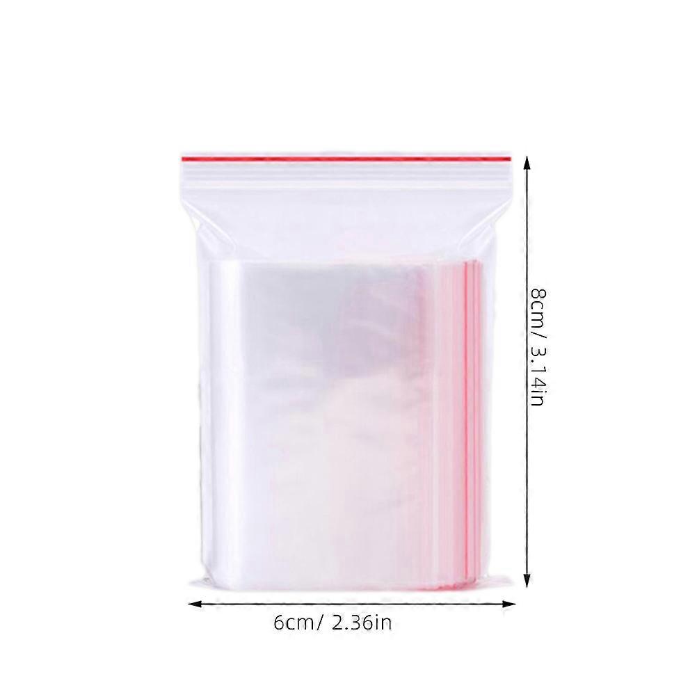 Plastic Sealed Bag 300Pcs Reclosable Storage Bags for Storage