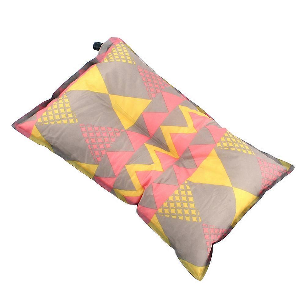 Portable Pillow Automatic Inflatable Pillow for Sleeping Use 1Pcs Leisure Multi Color
