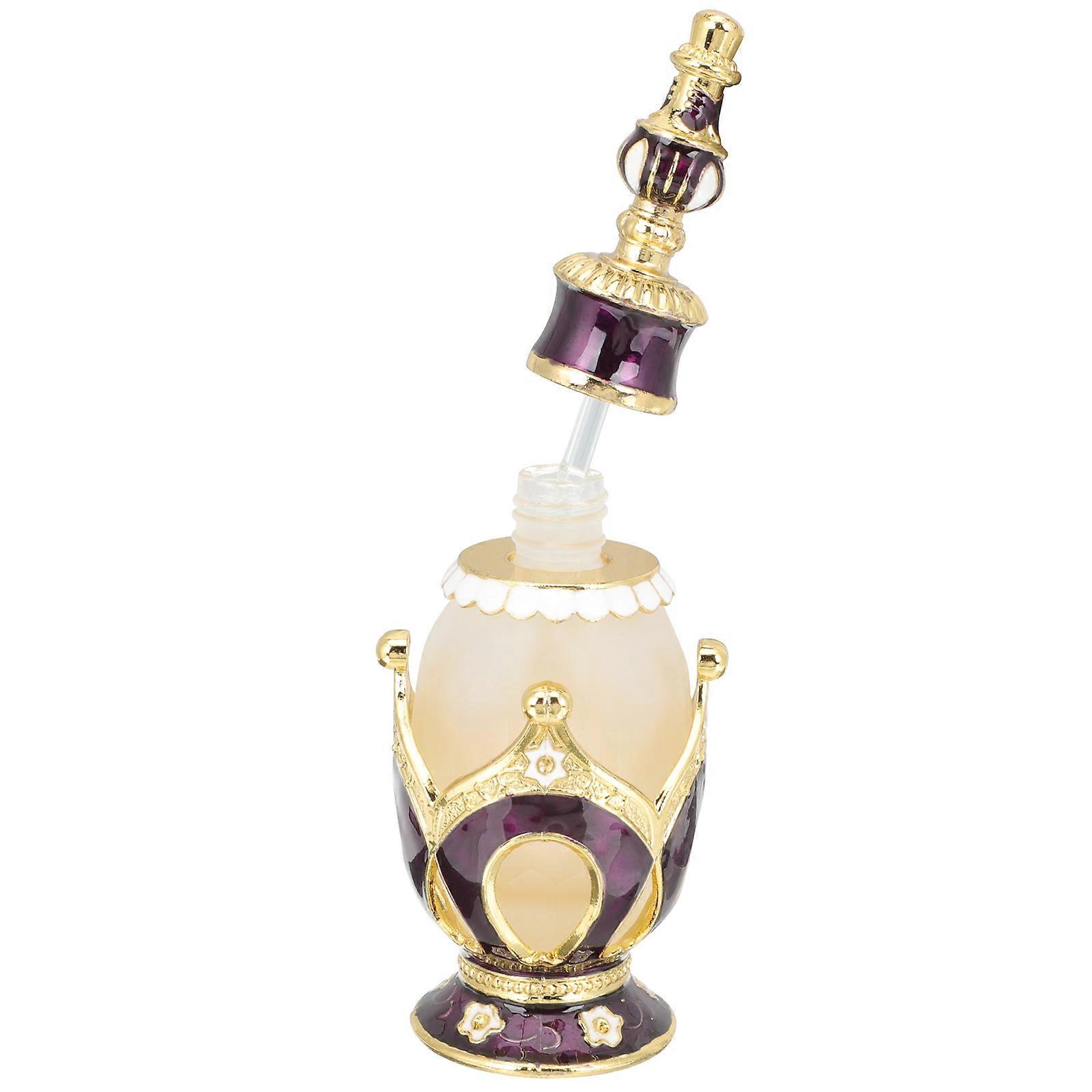 Purple Perfume Essential Oil Sub Bottle for Packing 4Pcs Decorative Empty Aroma Bottles