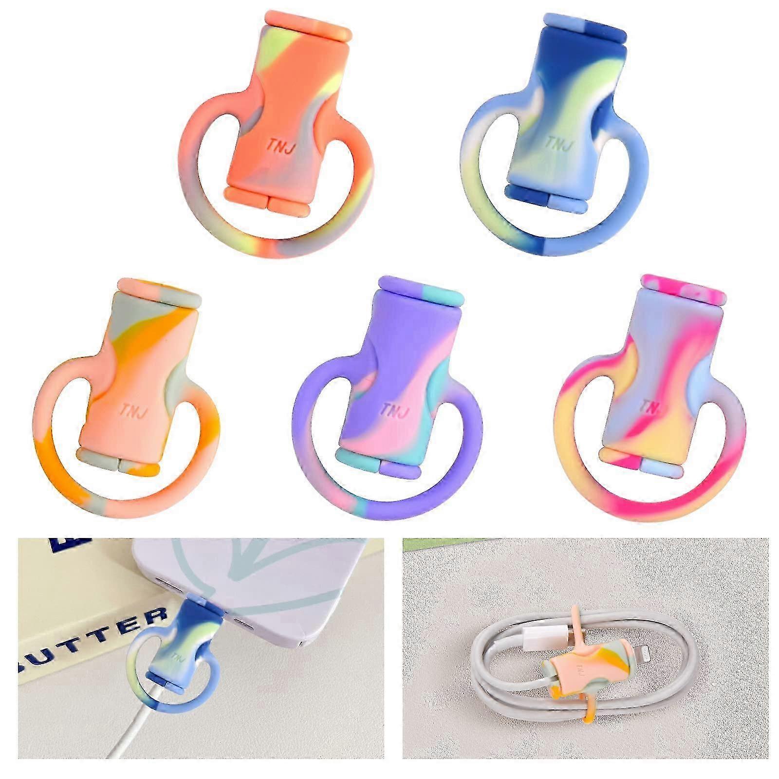 2 in 1 Data Cable Protector &amp; Cord Organiser (Camouflage-5pcs)